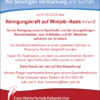 Reinigungskraft auf Minijob-Basis